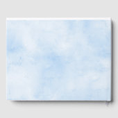 ブルーバラガーデンブルー&金ゴールドバプテスマ ゲストブック (裏面)