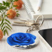 ブルーバラキーチェーン キーホルダー (側面)