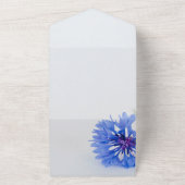 ブルーバラシックフローラオールインワンウェディング招待 オールインワン招待状 (外側)