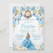 ブルーバラシンデレラ王室のプリンセスキンセアニェラ 招待状 (正面)
