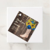 ブルーバラスサンフラワーズバーンウッドブーツサンキュー フェイバータグ (インサイチュ)