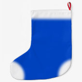 ブルーバラストッキングバラクリスマスストッキングカスタム ラージクリスマスストッキング (裏面)
