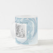 ブルーバラスパークルバプテスマ フロストグラスマグカップ (正面左)