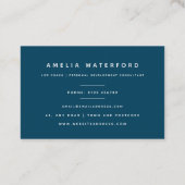 ブルーバラスパークル 名刺 (裏面)