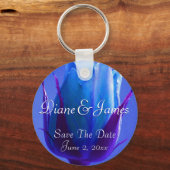 ブルーバラデライト キーホルダー (正面)