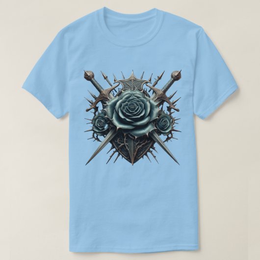 ブルーバラファンタジー Tシャツ (デザイン正面)