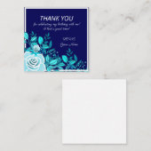 ブルーバラフローラありがとう ノートカード (正面/裏面)