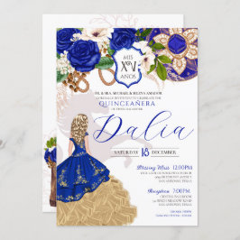 ブルーバラフローラウエスタンチャロキンセニェラ 招待状