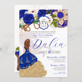 ブルーバラフローラウエスタンチャロキンセニェラ 招待状