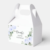 ブルーバラフローラグリーンユーカリ100誕生日 フェイバーボックス (裏面サイド)