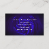 ブルーバラフローラスタイル 名刺 (裏面)