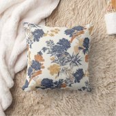 ブルーバラフローラ枕 クッション (ブランケット)