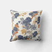 ブルーバラフローラ枕 クッション (裏面)