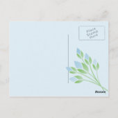 ブルーバラブズハッピーバースデーはがき ポストカード (裏面)