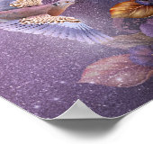 ブルーバラユニコーンアートポスター ポスター (角)