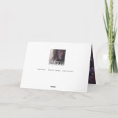 ブルーバラユニコーンデザイナーカード カード (裏面)