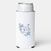 ブルーバラリボン誕生日クール スリム缶クーラー (Seltzer裏面)