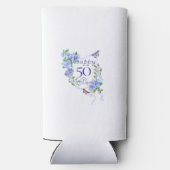 ブルーバラリボン誕生日クール スリム缶クーラー (裏面)