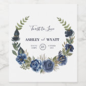 ブルーバラリース ワインラベル (シングルラベル)