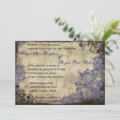 ブルーバラヴィンテージウェディング招待状 招待状 (スタンド正面)