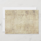 ブルーバラヴィンテージウェディング招待状 招待状 (裏面)