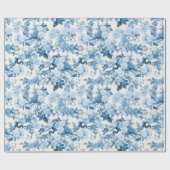 ブルーバラヴィンテージ植物園 ラッピングペーパー (フラット)