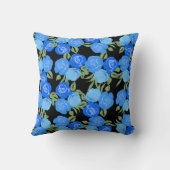 ブルーバラ枕 クッション (裏面)