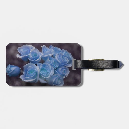 ブルーバラ着色花束 ラゲッジタグ (裏面横)