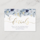 ブルーバラ結婚ズのウェブサイト エンクロージャーカード (正面)