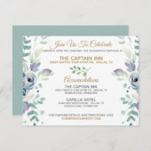 ブルーバラ結婚フローラ情報 エンクロージャーカード (正面/裏面)