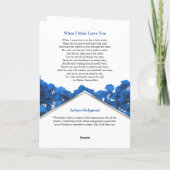 ブルーバラ葬儀プログラム |メモリアルプログラム サンキューカード (裏面)