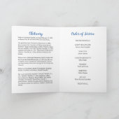 ブルーバラ葬儀プログラム |メモリアルプログラム サンキューカード (内部)