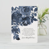 ブルーバラ葬儀記念ありがとう サンキューカード (スタンド正面)