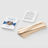 ブルーバラ葬儀記念ファン ハンドファン (組立なし)