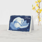 ブルーバラ記念日カード カード (黄色い花)