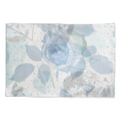 ブルーバラ贅沢 枕カバー (裏面)