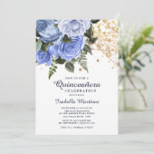 ブルーバラ金ゴールドグリッターストリングライツキンチェニェラ 招待状 (スタンド正面)