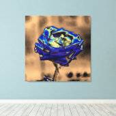 ブルーバラ キャンバスプリント (インサイチュ (ウッドフロア))