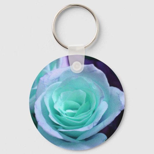 ブルーバラ キーホルダー (正面)