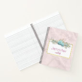 ブルーバラ&クラウンフローラブーケ ノートブック (内部)