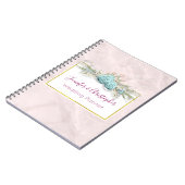 ブルーバラ&クラウンフローラブーケ ノートブック (左側)