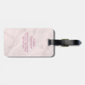 ブルーバラ&クラウンフローラブーケ ラゲッジタグ (裏面横)