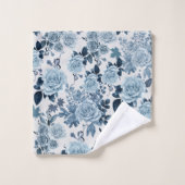 ブルーバラ バスタオルセット (ウォッシュタオル)