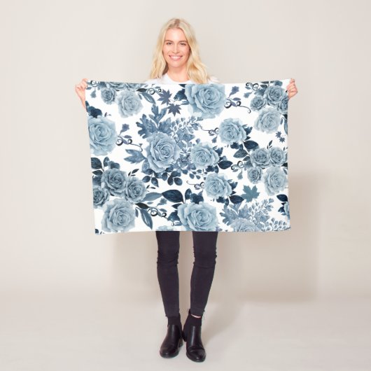 ブルーバラ フリースブランケット (インサイチュ)