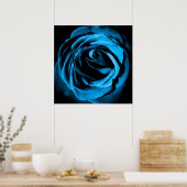 ブルーバラ ポスター (キッチン)