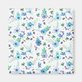 ブルーバラ マグネット (正面)