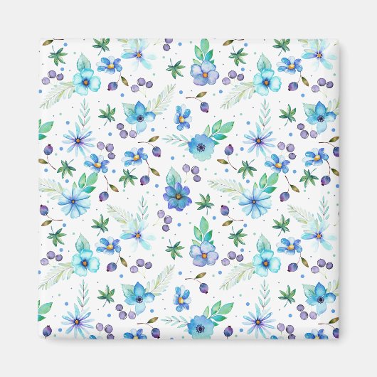 ブルーバラ マグネット (正面)