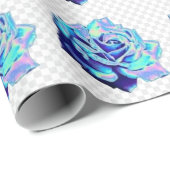 ブルーバラ ラッピングペーパー (ロールコーナー)