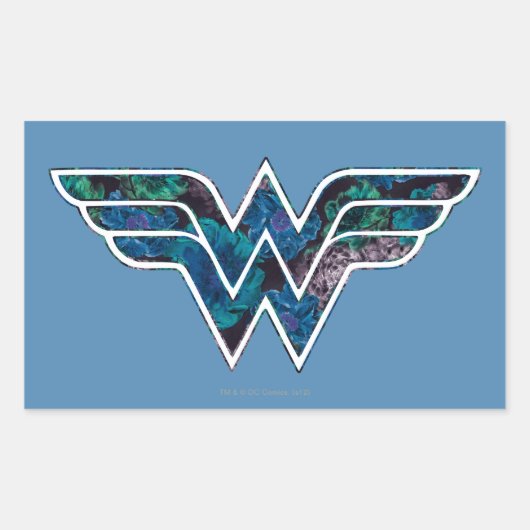 ブルーバラWW 長方形シール (正面)