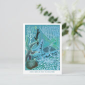 ブルーバリアリーフ素晴らしエキノデルム |ヴィンテージ ポストカード (スタンド正面)